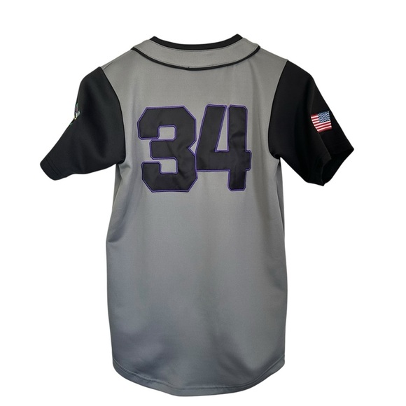 WWE Authentic Wrestlemania 34 Youth New Orleans Baseball Jersey Sz Medium - Picture 2 of 9